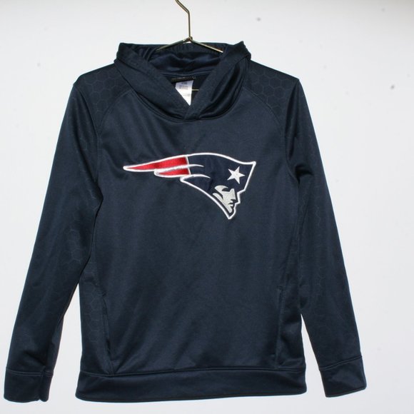 MINT CONDITION Navy Blue New England Patriots Hoodie. Unisex - Picture 2 of 3